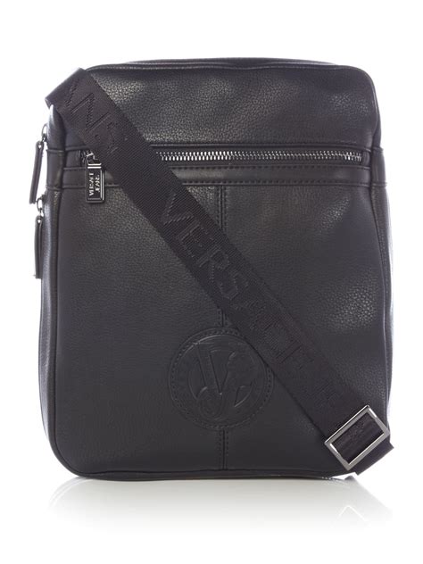 versace mens side bag|More.